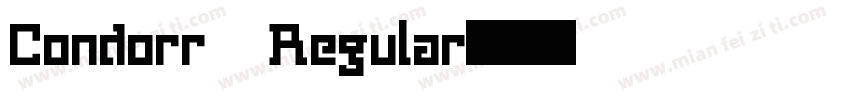 Condorr Regular字体转换